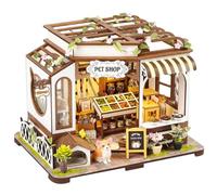 Mini casa delle bambole in legno 3D con LED, kit fai da te in miniatura e mobili per casa delle bambole, idea creativa per la stanza per San Valentino e regalo di compleanno