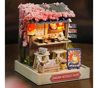 Mini casa delle bambole in miniatura Kit piccola casa fai-da-te Creazione di giocattoli Decorazioni per la camera da letto di casa con mobili Case delle bambole artigianali in legno