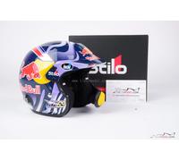 Mini casco Kalle Rovanpera 2025 Toyota WRC, Stilo scala 1:2