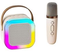 MINI CASSA SPEAKER BLUETOOTH RGB RICARICABILE CON MICROFONO WIRELESS PER KARAOKE