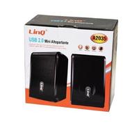 MINI CASSE ALTOPARLANTI STEREO USB 2.0 PER PC NOTEBOOK DVD TV MP3 TABLET A2035