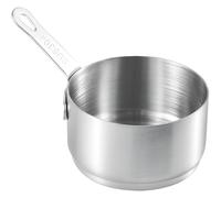 Mini casseruola casseruola in acciaio inossidabile da 60 ml piccola antiaderente mini sospesa con manico per latte caldo