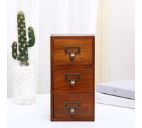 Mini cassettiera da tavolo Custodia da tavolo Design retrò Organizzatore da