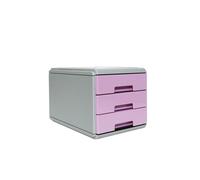 ARDA - 19P3PPASVI - Mini Cassettiera Keep Colour Pastel - 17 x 25,4 x 17,7 cm - grigio-lilla - Arda - 85150 - Conf. da 1 Pz. - 19P3PPASVI