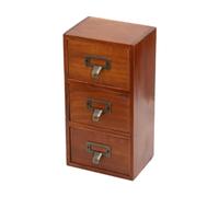 Mini cassetto da scrivania con 3 cassetti rustico piccolo per articoli da
