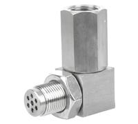 Mini catalizzatore, M18x1, 5 Mini distanziale convertitore catalitico da 90 gradi, prolunga sensore O2 in acciaio inossidabile per eliminare la luce del motore di controllo dopo i moduli di scari