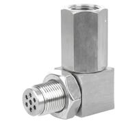 Mini catalizzatore, mini distanziale convertitore catalitico M18x1, 5 da 90 gradi, prolunga sensore O2 in acciaio inossidabile per eliminare la luce del motore di controllo dopo i moduli di scarico, c