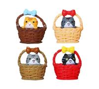 Mini Cats Ornaments Micro Landscape Garden Crafts,Cake Decorations Mini Figurine Cat Ornaments,Cute