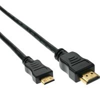 Mini cavo HDMI ad alta velocità - Connettore da A a C - zincato cont. - nero - 0 -3m
