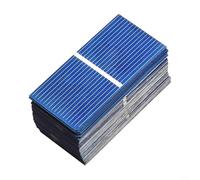 Mini celle solari in silicone policristallino da 0,5 V, 52 x 26 mm, per pannelli solari fai da te, caricabatterie, giocattoli solari, modelli e progetti di energia rinnovabile, 100 pezzi