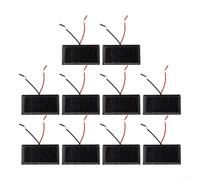 Mini celle solari portatili, 5 V, 60 mA, per progetti fai da te, design leggero per piccoli dispositivi elettronici ed energie rinnovabili (10 pezzi)