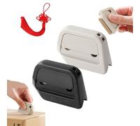 Mini Ceramic Paper Cutter, 2Pack Auto-Retract Box Cutter, Portable Safety Ceramic Mini Effortless Box Opener, Automatic Retraction, Suitable for Home Office and Travel (White+Black)