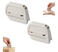 Mini Ceramic Paper Cutter, Auto-Retract Ceramic Mini Box Cutter, Ceramics Safety Blade, Pocket Sized, Auto-Retractable (2Pcs*White)