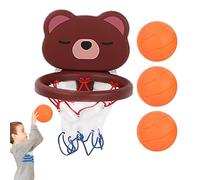 Mini cerchio da basket per porta, per interni, per bambini, con 3 palline, ganci sulle porte, gioco interno ed esterno