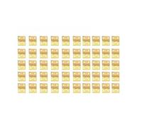 Mini cerniera in ottone da 50 pezzi for accessori for scatole for porte di piccole dimensioni 8 * 10mm cerniere decorative for gioielli(Gold)