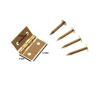 Mini Cerniere Per Scatole Di Gioielli + Spilli Ottone 13Mm ( 24 Paia )