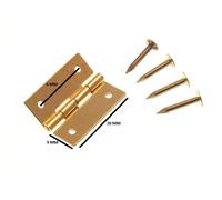 Mini Cerniere Per Scatole Di Gioielli + Spilli Ottone 19Mm (4 Paia)