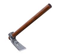 Mini cesoie da giardino di alta qualità, 40,6 cm, zappa da giardino per allentare il terreno e diserbare chiodi battibili e rimovibili, manico lungo a mano, strumento W Eed (B, taglia unica)