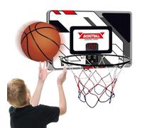 Mini cestino da basket - 45 cm elettronico, di cruscotto, lunga durata, giocattolo da gioco al coperto alimentato a batteria | cerchio da basket su porta per ragazzi