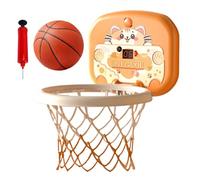 Mini cestino da basket per interni - Pallacanestro da parete, set da gioco per bambini piccoli, giocattolo sportivo di apprendimento | Cerchio di valutazione interattivo per adolescenti, camera da