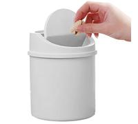 Mini Cestino Da Tavolo Con Coperchio - Piccolos Cestino Con Coperchio Basculante, PiccoloCestino Per La Carta, Pattumiera Da Scrivania, Per Soggiorno, Cucina, Camera Da Letto, Bagno E Ufficio