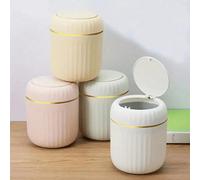 Mini cestino della spazzatura, piccolo cestino della spazzatura con coperchio, cestino della spazzatura da scrivania, cestino dei rifiuti da scrivania in plastica, design a coperchio oscillante per pr