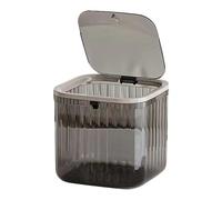 Mini Cestino Desktop da Tavolo e Auto - Pattumiera Trasparente Da Scrivania ad Alto Aspetto per Ufficio, Dormitorio Domestico (Nero)