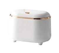 Mini Cestino per Rifiuti in Plastica Economico, Cestino da Tavolo con Coperchio a Pressione Spazioso, Pratico per Vanità del Bagno e , Resistente e Design Moderno