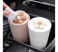 Mini cestino portarifiuti per auto, bidone della spazzatura portatile per auto con portabicchiere Taglia unica: verde 1pz,Taglia unica: bianco 1 pezzo,Taglia unica: kaki 1 pezzoABS