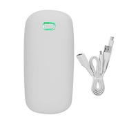 Mini chauffe-mains électrique thermostatique à double face, rechargeable par USB, avec batterie de 4000 mAh et réglage de la température de 50 à 60 °C, pour le bureau et la maison. (Grigio)