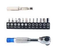 Mini chiave a cricchetto 72 denti per cacciavite a croce Torx punta T8 T40 PH0 P
