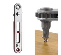 Mini chiave a cricchetto da 1/4" con interruttore bidirezionale a pollice, cacciavite a doppia azionamento da 103 mm per punte esagonali e torx, prese e utensili da trapano