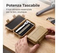 Mini Chiave a Cricchetto e Inserti per Avvitatore - Set Brugole e Torx