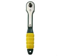 Mini chiave a cricchetto rapida con impugnatura antiscivolo, dimensioni compatte 144 mm, per riparazioni automobilistiche e macchinari, giallo verde