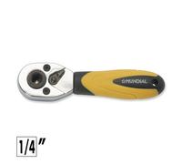 MINI CHIAVE A CRICCHETTO REVERSIBILE DOPPIO 1/4? PORTA INSERTI MUNDIAL