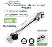 Mini chiave a cricchetto sgancio rapido meccanismo 72 denti angolo di oscillazio