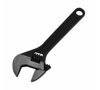 Mini chiave inglese, regolabile, in acciaio #45, a ganascia piccola, per riparazioni, nero