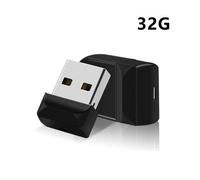 Mini chiavetta USB da 32 GB, mini disco U, pennino di memoria per PC e laptop, colore nero (32G)