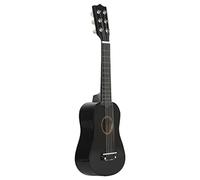 Mini chitarra acustica a 6 corde da 53,3 cm, strumento musicale regalo nero, 53,3 cm