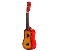 Mini chitarra acustica a 6 corde da 53,3 cm, strumento musicale regalo tramonto, 53,3 cm
