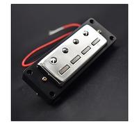Mini Chitarra Elettrica A 4 Corde Pickup Per Basso Pickup Al Manico/Ponte Humbucker Con Cornice Nera Accessori di Ricambio per Chitarra (Color : Bridge)