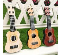 Mini chitarra modello in miniatura strumento 4 corde strumento ukulele classico fai da te Mini Mini(Red Tide)
