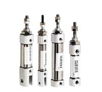 mini cilindro pneumatico a stelo singolo, Cilindro pneumatico a doppio effetto CDJ2B CDJ2D Alesaggio 10 mm/16 mm Corsa 10-150 mm(Stroke 125mm,CDJ2D10)
