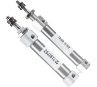 mini cilindro pneumatico a stelo singolo, Cilindro pneumatico a doppio effetto con stelo singolo alesaggio 10/12/16mm corsa 45-90mm CDJ2B(Stroke 60mm,CDJ2B10)