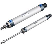 mini cilindro pneumatico a stelo singolo, Mini cilindro pneumatico Alesaggio 40 mm Corsa 25-500 mm Stelo singolo Doppio effetto Lega di alluminio(Stroke 500mm)