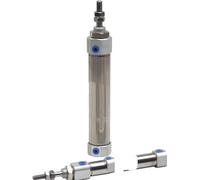 Mini cilindro pneumatico in acciaio inossidabile, Mini cilindro pneumatico a stelo singolo a doppio effetto CDJ2B10 CDJ2B16 foro 10mm 16mm(Stroke 40mm,CDJ2B10 Bore10mm)