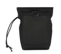 Mini cintura per attrezzi con attacco tascabile per organizer in nylon, borsa per cintura per attrezzi con clip per attrezzi, viti e chiodi (Nero, S)