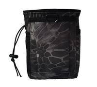 Mini cintura per attrezzi con attacco tascabile per organizer in nylon, borsa per cintura per attrezzi con clip per attrezzi, viti e chiodi (Striscia nera, S)