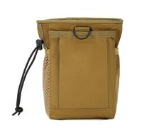 Mini cintura per attrezzi con attacco tascabile per organizer in nylon, borsa per cintura per attrezzi con clip per attrezzi, viti e chiodi (Cachi, S)