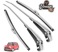 Mini Classic Coppia 10 " Spazzole Tergicristallo Acciaio Inox Morris Austin Rhp
